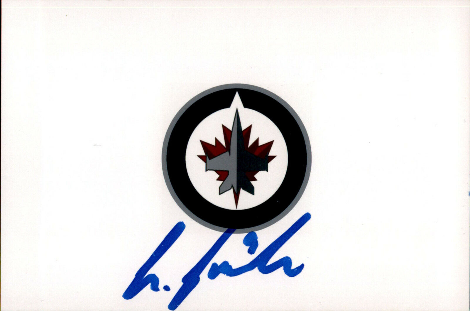 Leon Gawanke SIGNED 4X6 Photo Poster painting WINNIPEG JETS