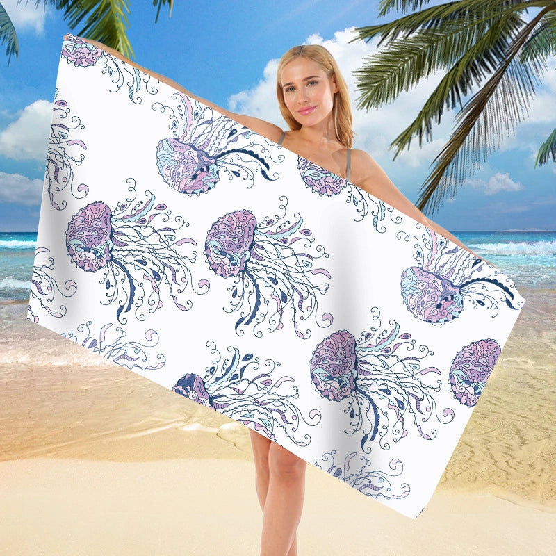 Vacation Geometric Superfine Fiber Beach Towel Towels
