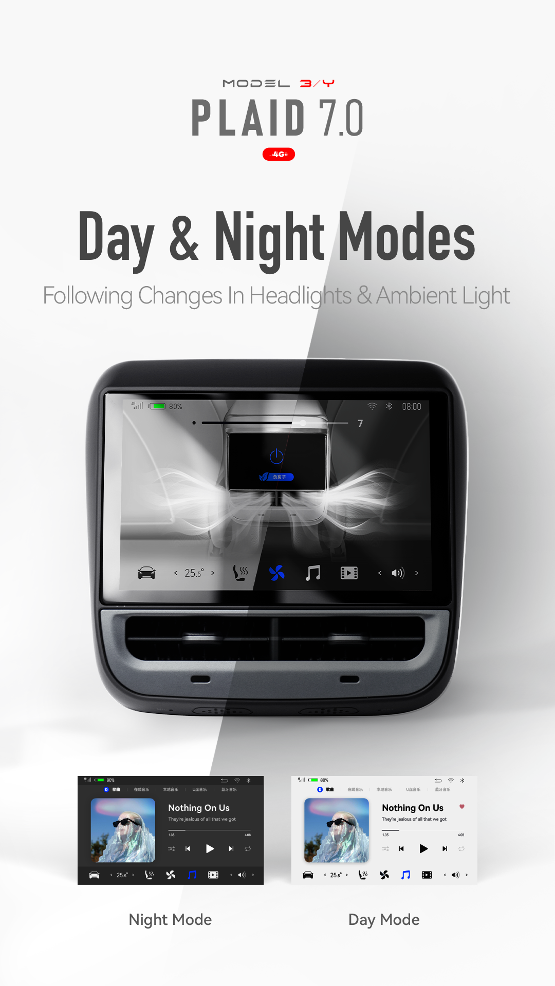 Model 3/Y NEW 7” Rear Entertainment & Climate Control Model 3/Y NEW 7” Rear Entertainment & Climate Control