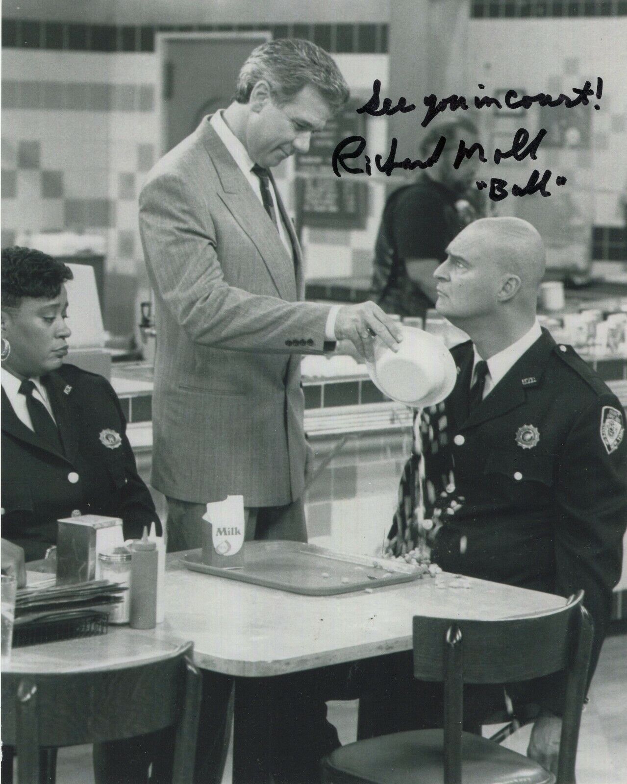 RICHARD MOLL SIGNED AUTOGRAPH 8X10 Photo Poster painting NIGHT COURT BULL