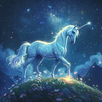 Mystical Unicorn - Diamond Painting
