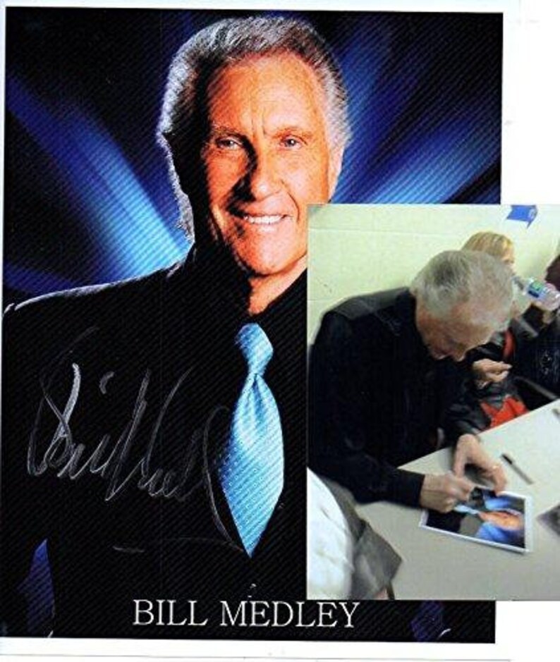 Bill Medley Signed Autographed Glossy 8x10 Photo Poster painting w/ Proof Photo Poster painting