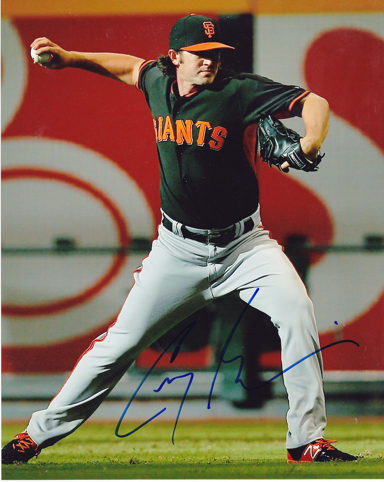 CORY GEARRIN SAN FRANCISCO GIANTS ACTION SIGNED 8x10