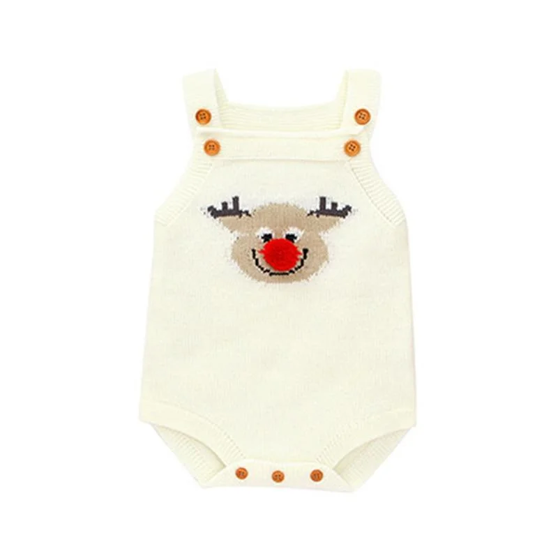 Autumn Winter Infant Baby Romper Newborn Baby Boy Girl Cute Lion Head Braces Clothes Rompers Baby Boys Girls Knitted Rompers