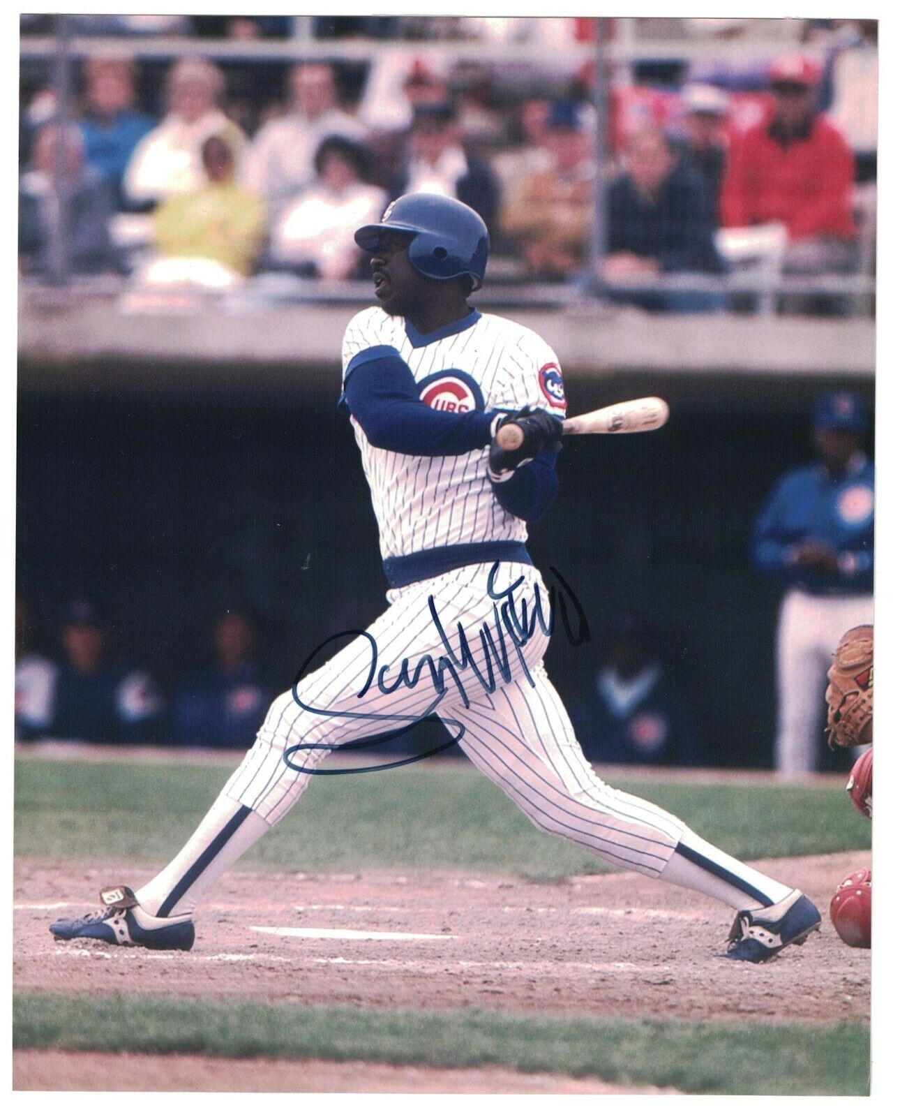 Gary Matthews Signed Autographed 8x10 Photo Poster painting Chicago Cubs