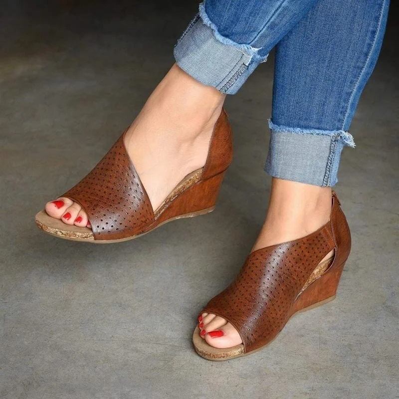 Qengg Sandals Women Sandals Wedge Sandals Shoes Summer Outdoor Beach Shoes Women Ladies Casual Footwear Gladiator Large Size