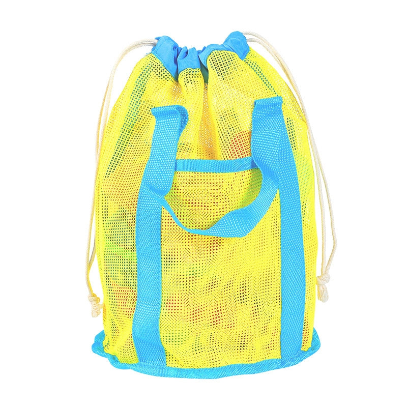 New Color Matching Children’s Toy Bag Shell Storage Bag Travel Beach Bag Hollow Transparent Beach Bag