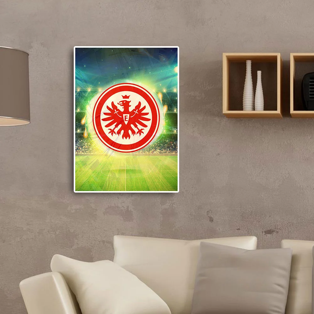 Diamond Painting - Full Round Drill - Frankfurt Football Team(30*40cm)