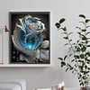 Diamond Painting-DIY Full Round Drill Glass Flower