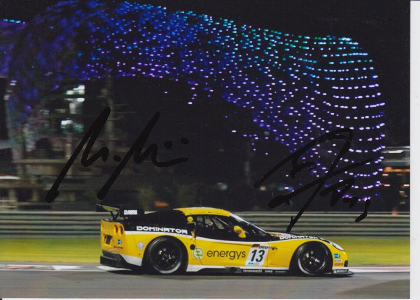 Marc Hennerici and Andreas Zuber Hand Signed 7x5 Photo Poster painting - FIA GT Championship 9.