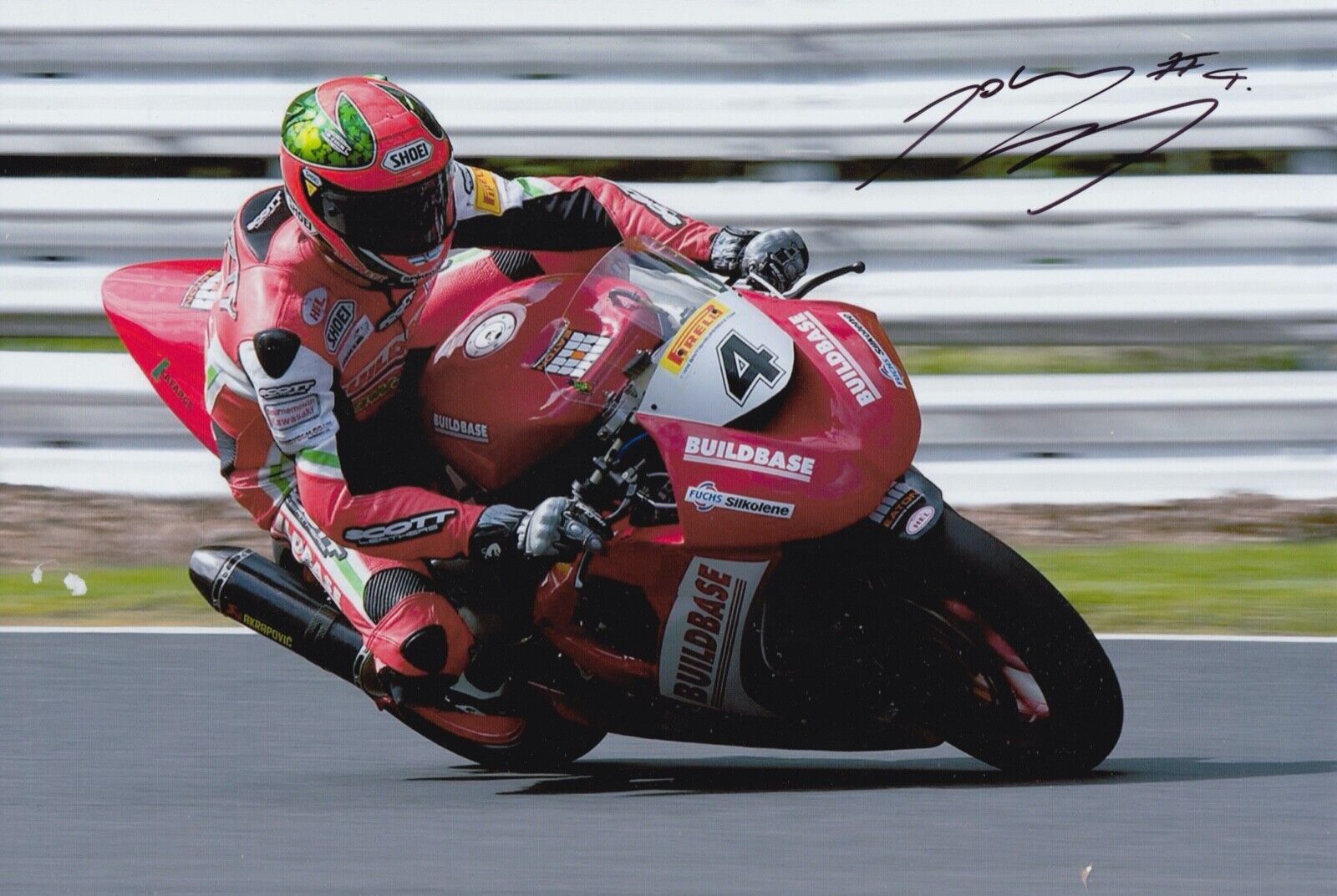 John Laverty Hand Signed 12x8 Photo Poster painting MotoGP Autograph BSB