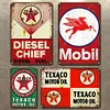 4PCS Gas Oil - Metal Tin Signs Set(8*12Inch/12*16Inch) - Garage