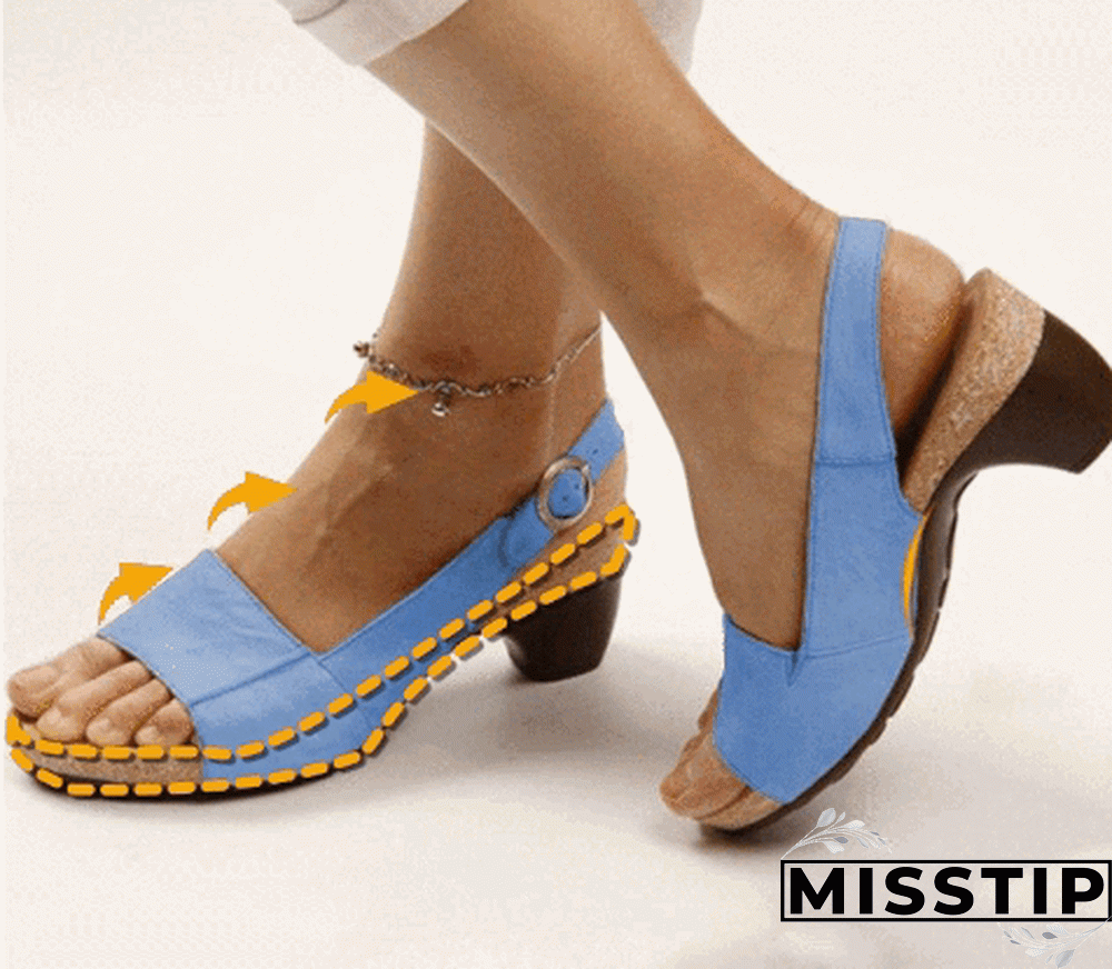 Women Sandals New Summer Sandals Elegant Chunky Heels Sandals Shoes Women Lightweight Women Heels Platform Sandalias Mujer