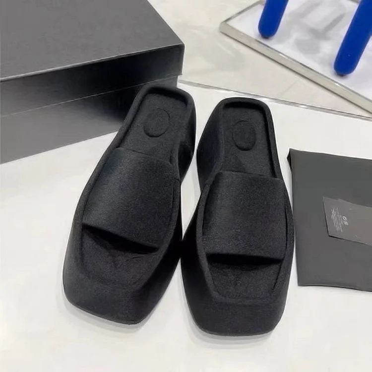 (Almost Sold Out) Square toe luxury satin sandals (Buy 2 Free Shipping)