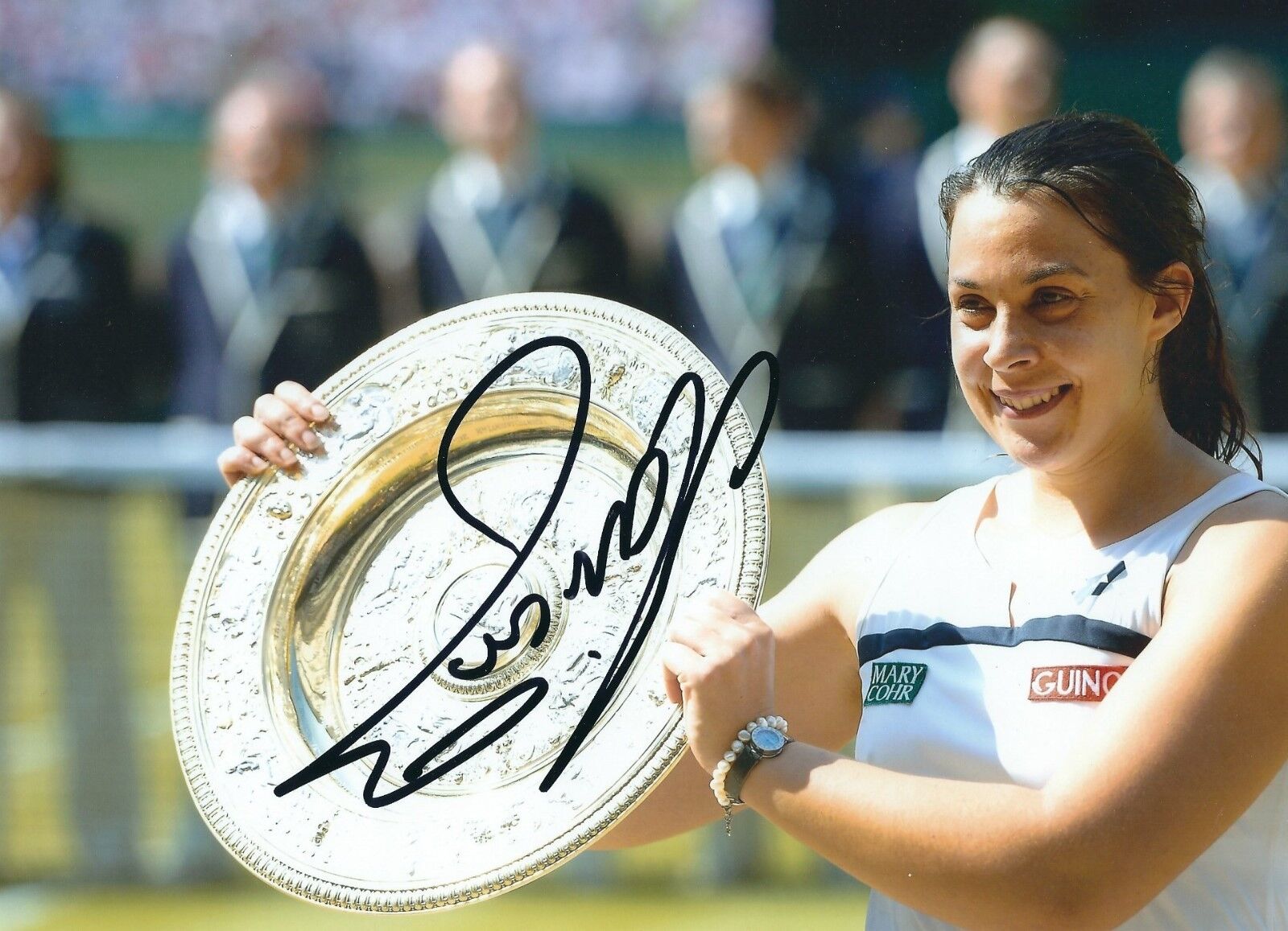 MARION BARTOLI SIGNED 8x10 Photo Poster painting - UACC & AFTAL RD - 2013 WIMBLEDON TENNIS CHAMP