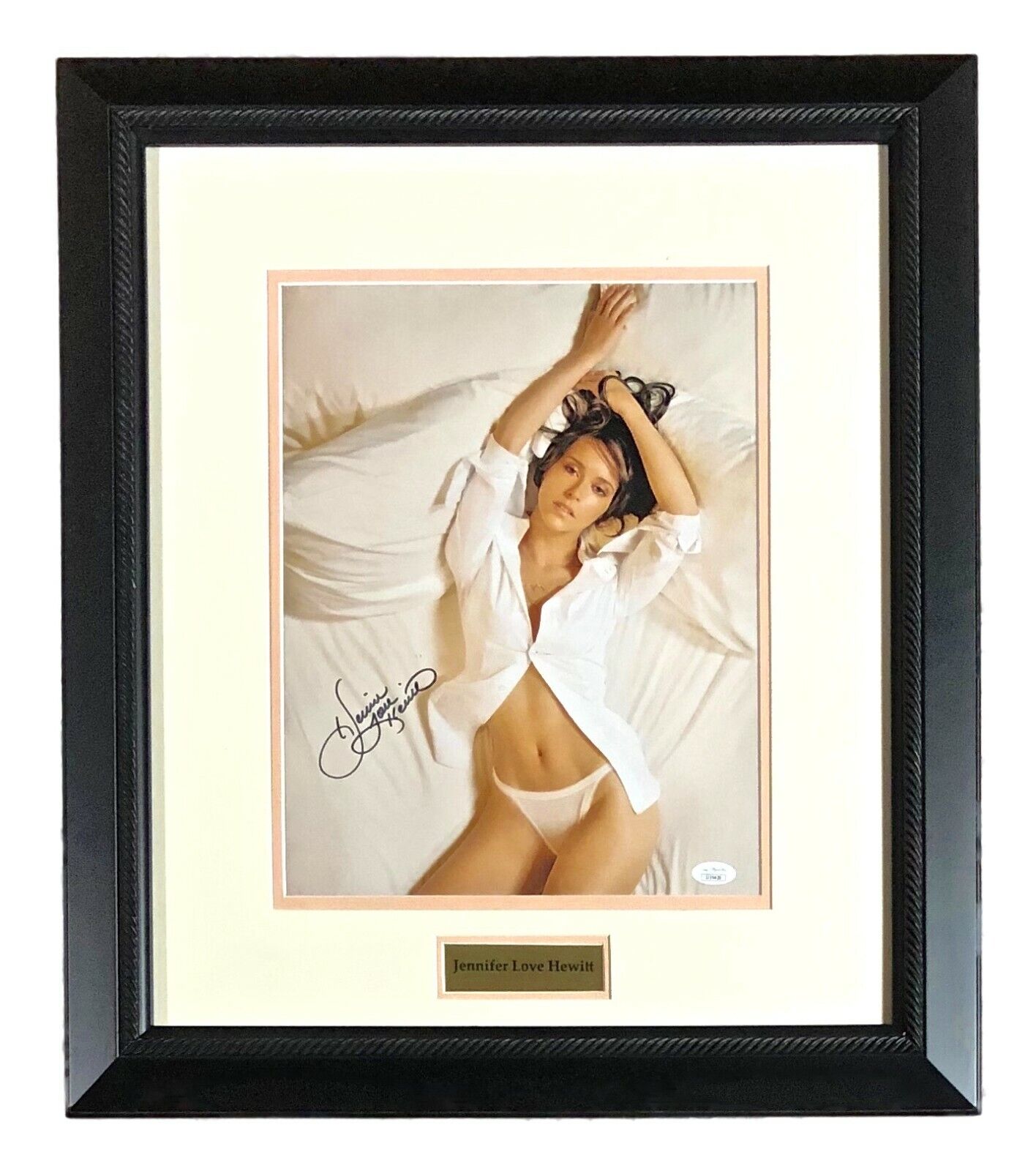 JENNIFER LOVE HEWITT Autographed Hand SIGNED 11x14 FRAMED Photo Poster painting BEAUTIFUL! JSA