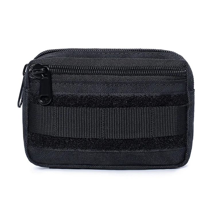 MOLLE Unisex Mini Waist Bag Pocket Organizer Hunting Pack Tool Bags (Black)