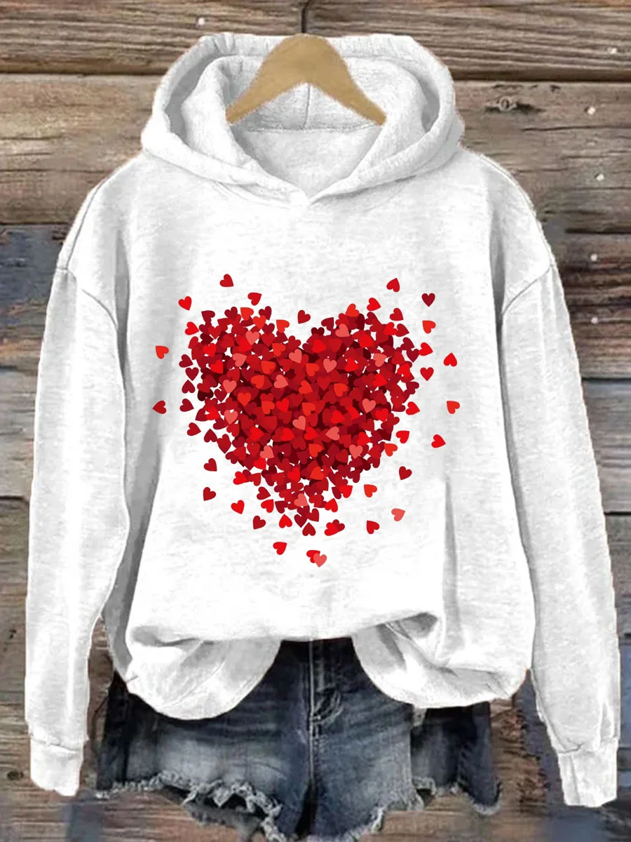 Valentine's Day Hearts Hoodie