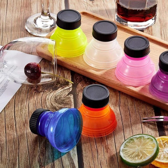 12 Pieces Beverage Bottle Stoppers And 2 Pieces Beer Can Opener, Beverage Can Ca - Foto 4