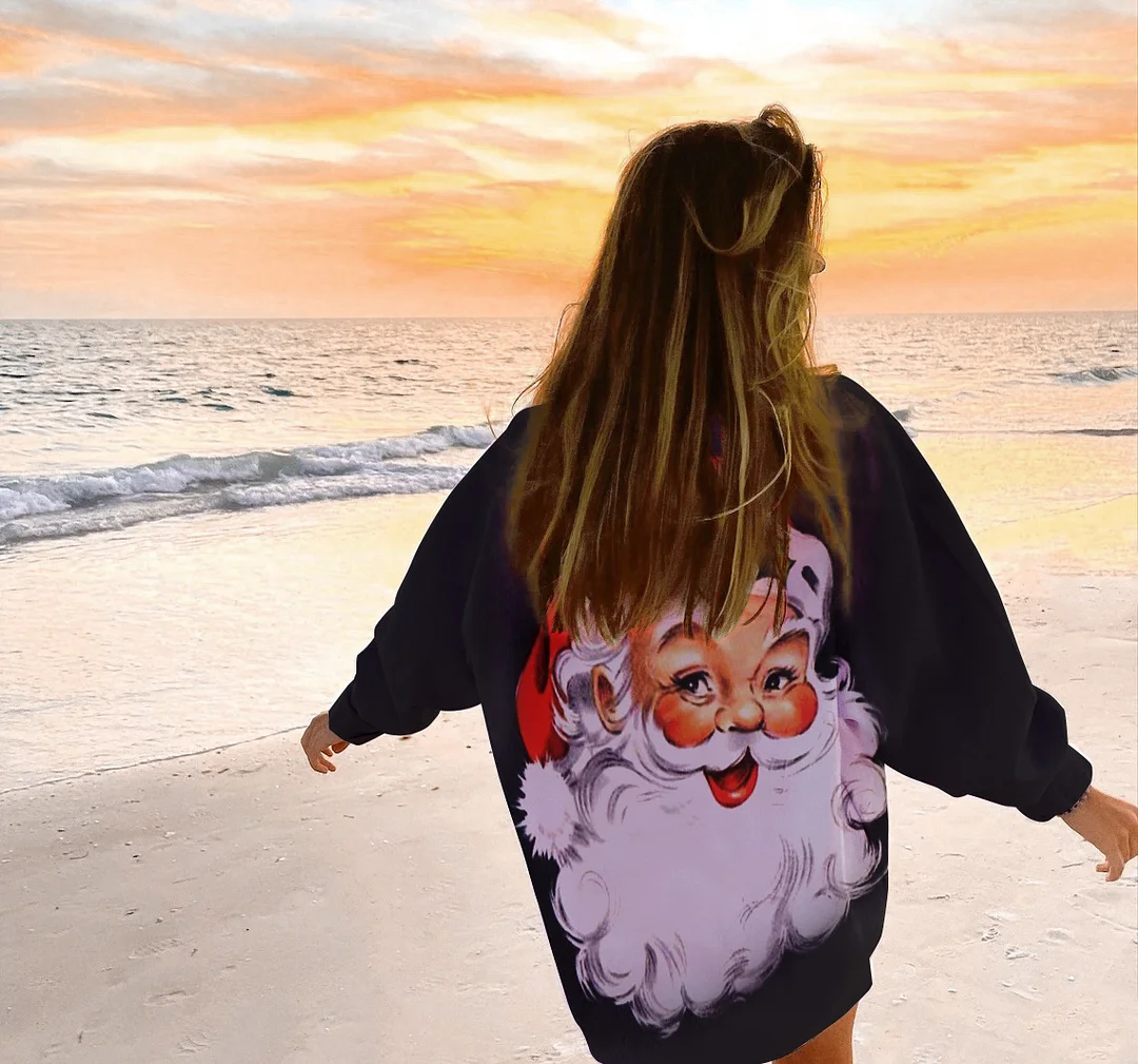 Santa Claus Casual Loose Sweatshirt