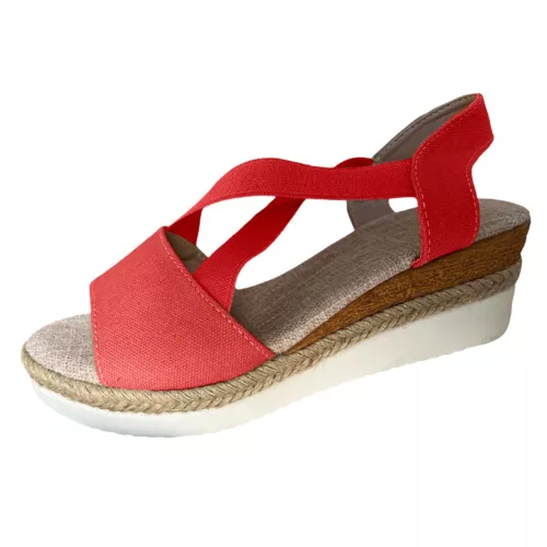 LAST DAY 50% OFF-2024 Women's Comfy Wedge Heel Fish Mouth Sandals