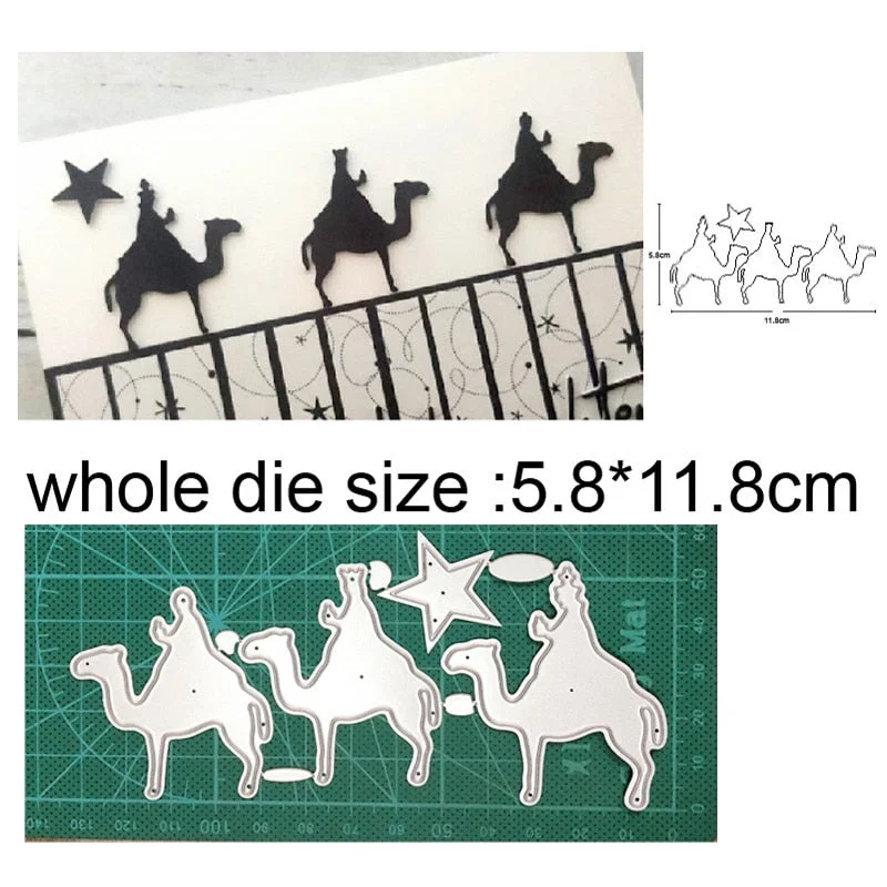 Metal Cutting Dies Cut Die Mold Nativity Ornament Decoration Scrapbooking Dies Craft Album Knife Mould Blade Punch Stencils Dies
