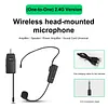 Wireless head-mounted microphone