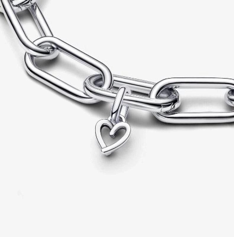 Minimalist Heart Shape Sterling Silver Plating Hollow Out Charms Jewelry Accessories