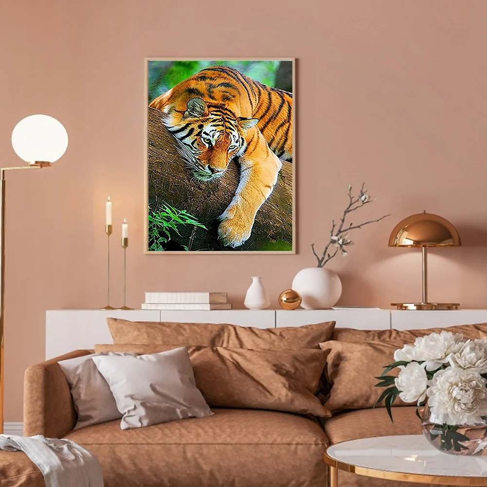 Diamond Painting - Full Round Drill - Tiger(Canvas|30*40cm)
