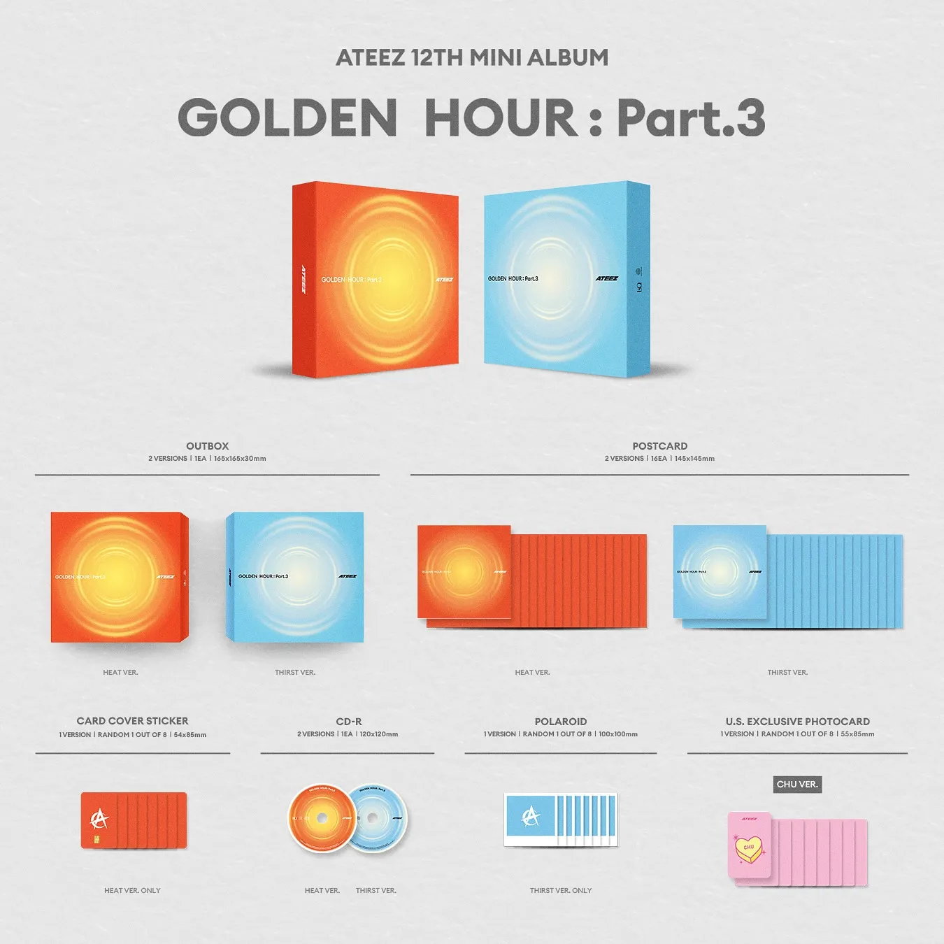 ATEEZ 12TH MINI ALBUM - GOLDEN HOUR : Part.3