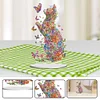 (US Only)Acrylic Special Shape Flower Cat Butterfly Desktop Diamond Painting Art Kits