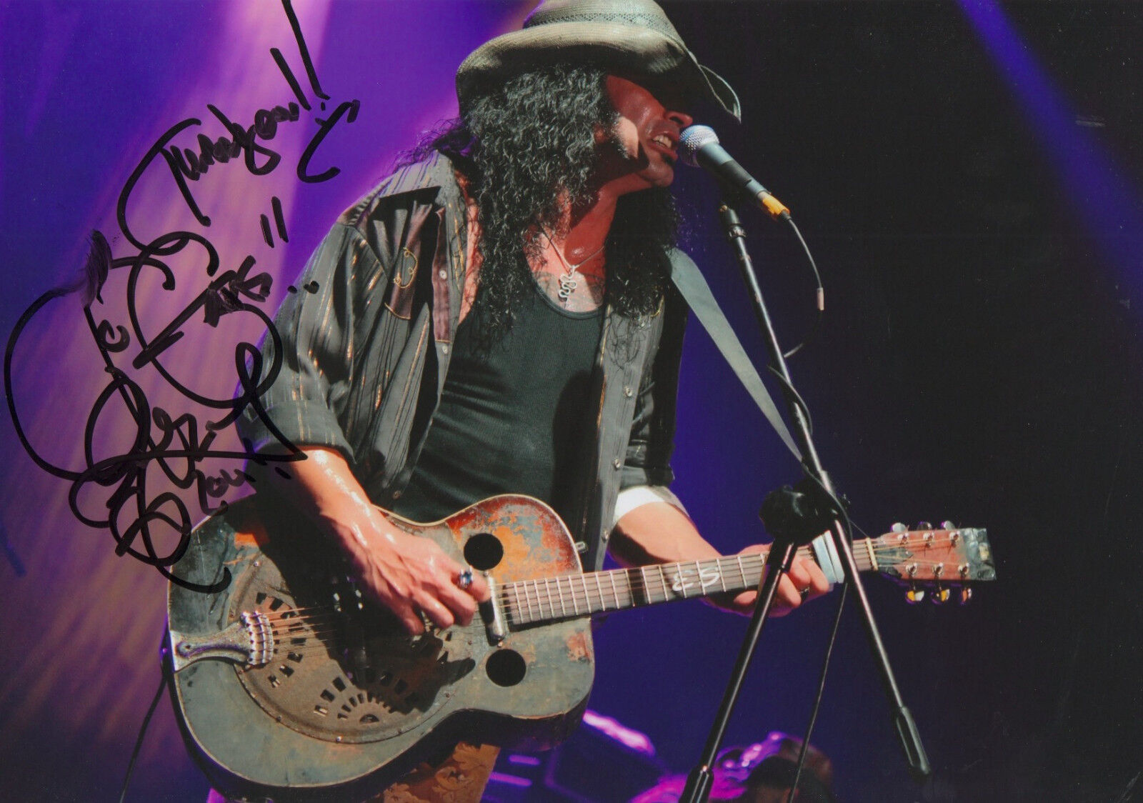 Eric Sardinas signed 8x12 inch Photo Poster painting autograph