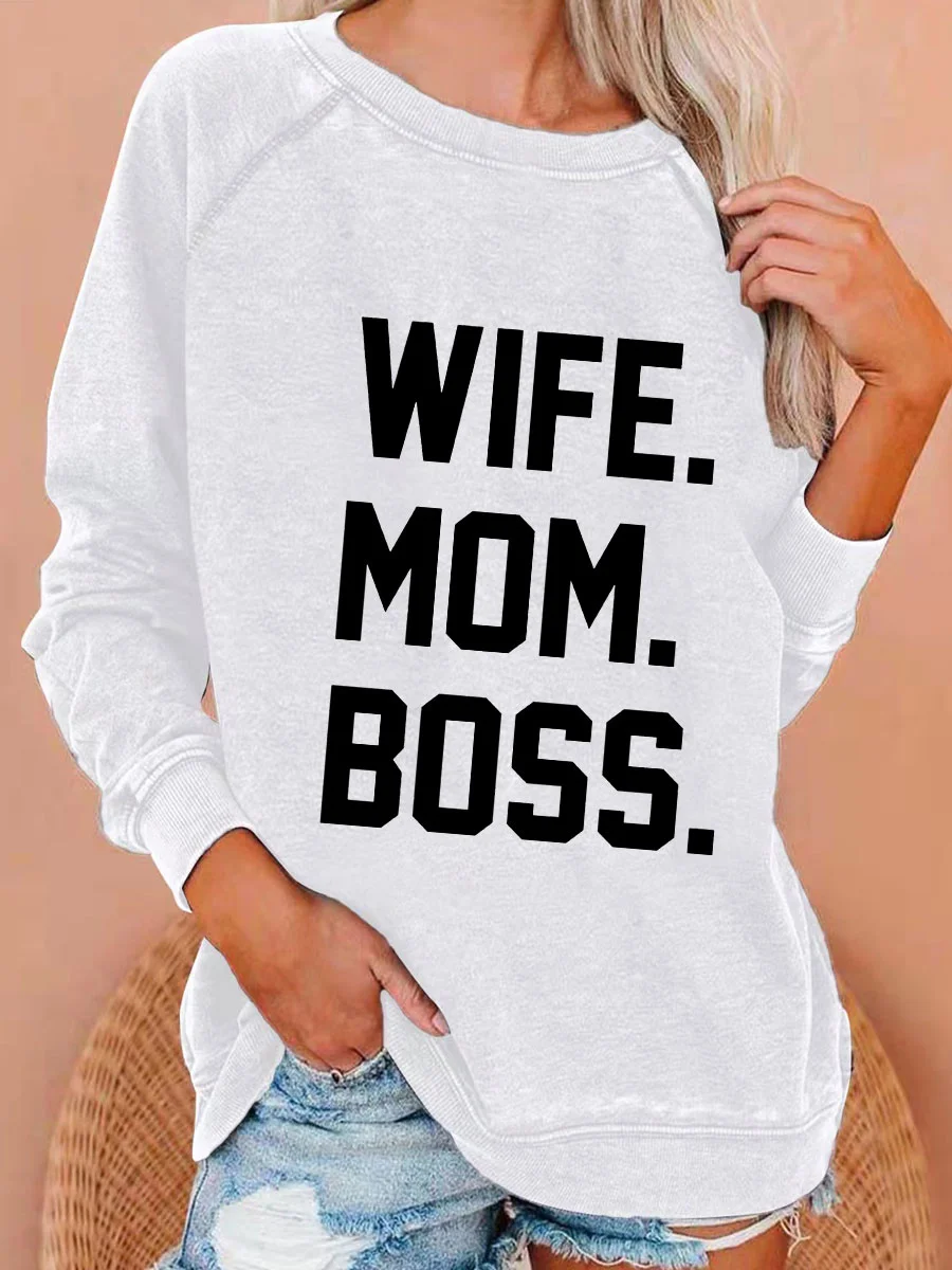 Wife Mom Boss Sweatshirt