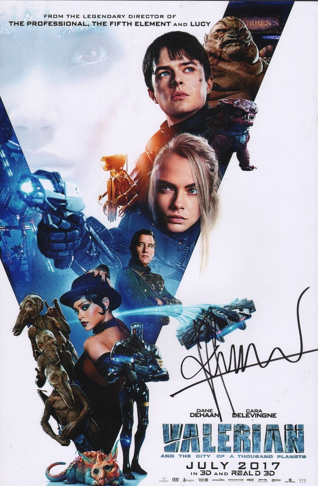 ~~ LUC BESSON Authentic Hand-Signed VALERIAN