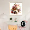 Flowers And Books-11CT Stamped Cross Stitch 40*40cm/15.75*15.75in