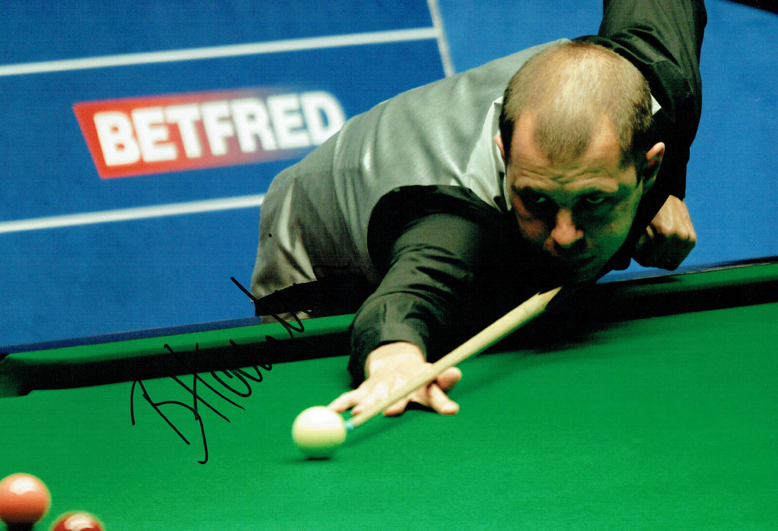 Barry HAWKINS 2017 Signed Autograph Photo Poster painting B SNOOKER Sheffield Crucible AFTAL COA