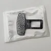2Pcs Car Seat Belt Clip Extender Bling Car Seat Belt Tongue (White Diamond)