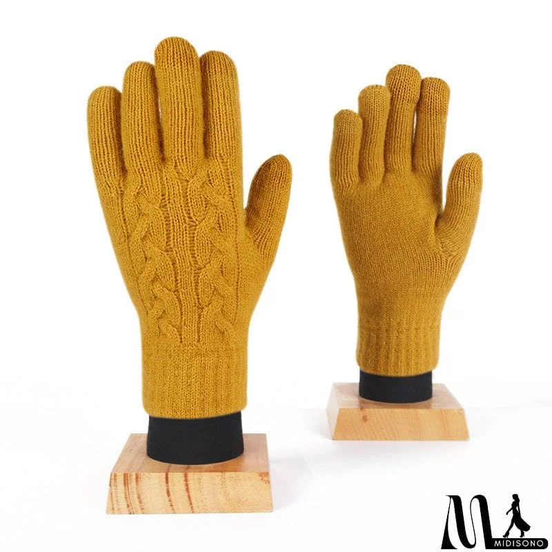 MidiSono - Warm Fleece Touch Screen Knitted Gloves