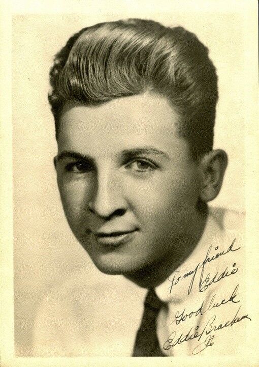 Vintage EDDIE BRACKEN Signed Photo Poster painting