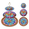 3 Tier Acrylic Mandala Pattern 5D DIY Diamond Painting Serving Tray Home Decor