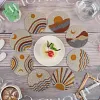 8pcs DIY Diamond Painting Coaster Kit With Holder - Sunset