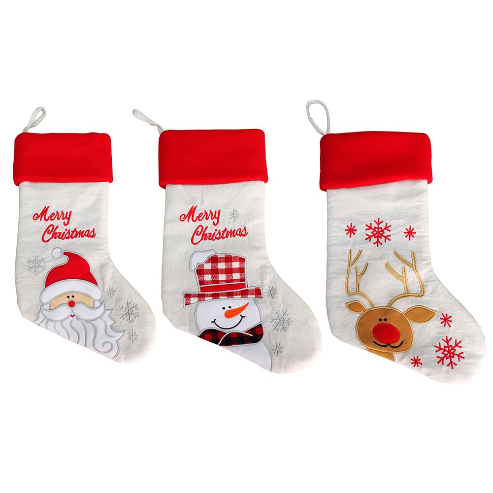 

20inch Christmas Sock Candy Gift Bag Home Decoration Xmas Ornament, Elk., 501 Original