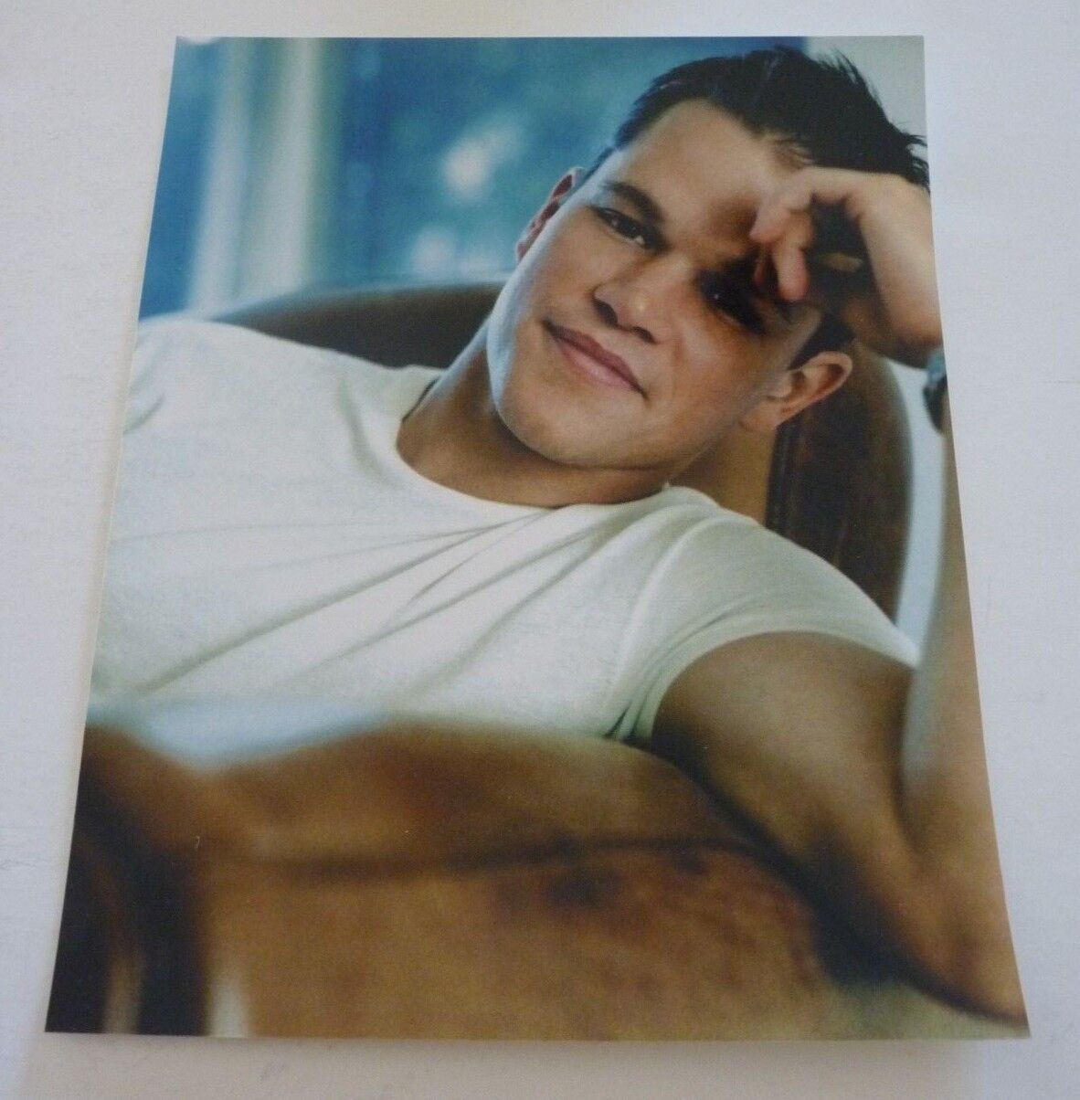 Matt Damon Sexy Actor 8x10 Color Promo Photo Poster painting