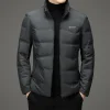 White duck down stand collar light antibacterial down jacket