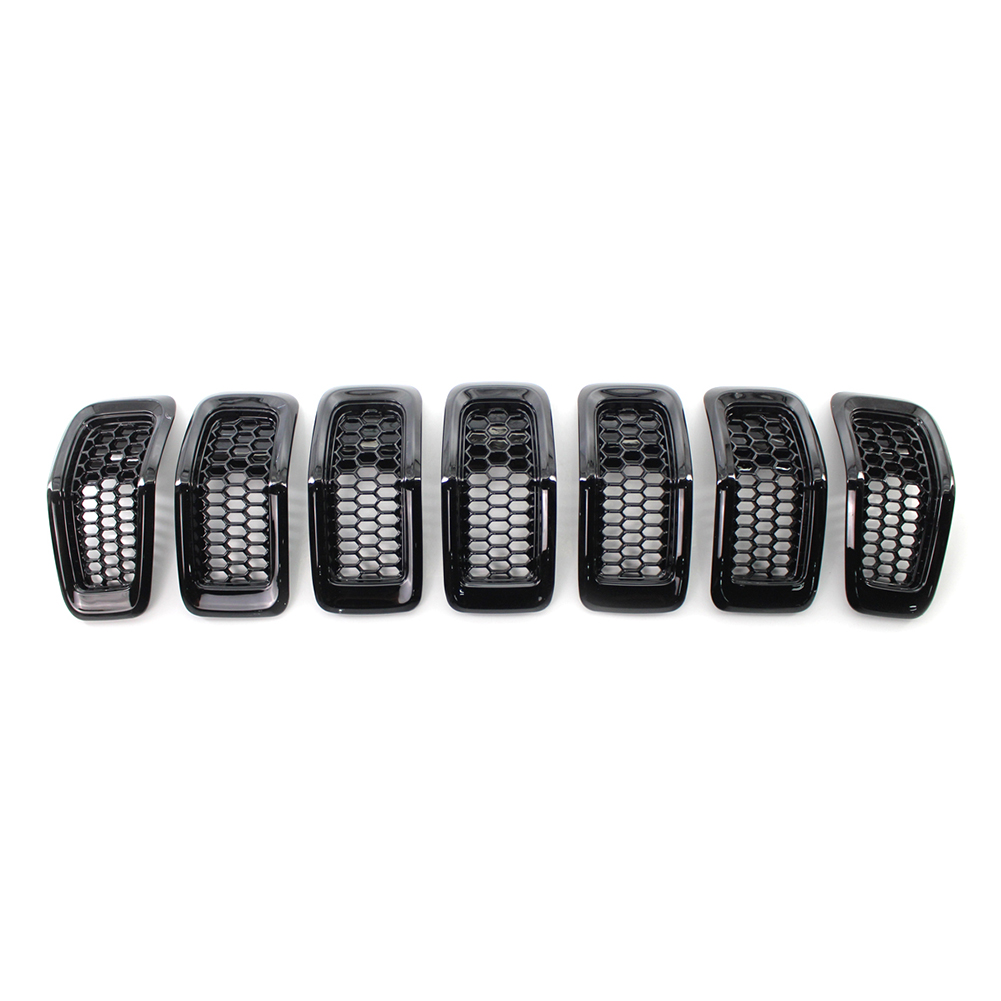 

Honeycomb Front Grille Inserts Black Grill Trim for Jeep Cherokee 2014-2018, 501 Original