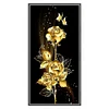 (Big Size)Golden Rose Flower - 11CT Counted Cross Stitch - 30*60cm