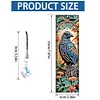 (US Local)4Pcs Special Shape Flowers Crows 5D DIY Diamond Painting Bookmark for Adults