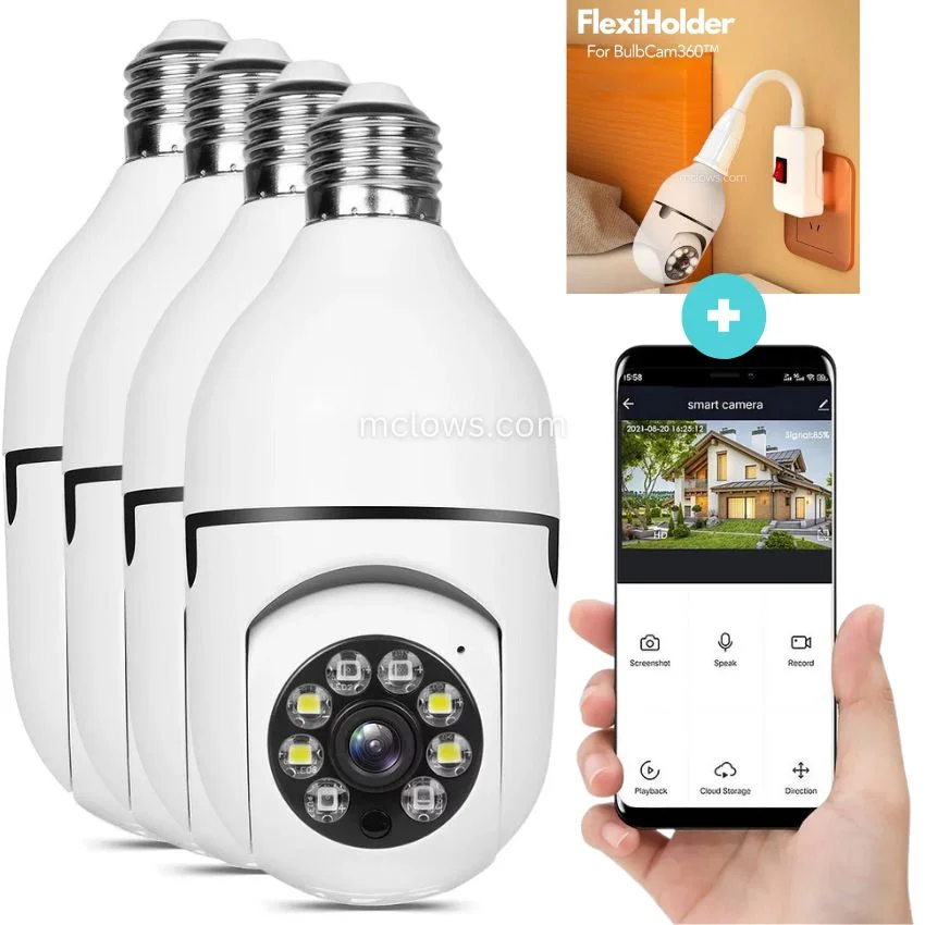 The Original BulbCam360&trade;️ - Wireless Smart Security Cam