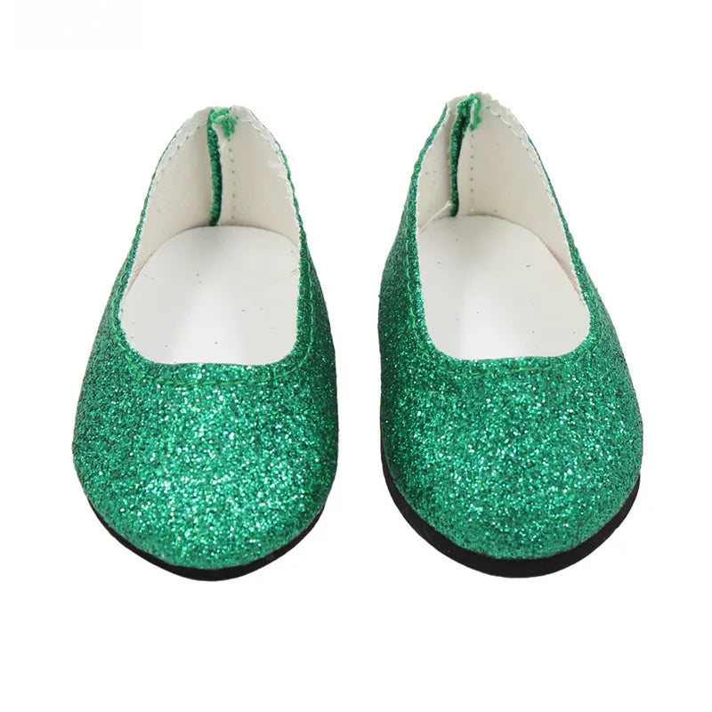 Yiwu Factory Direct Selling Doll Shoes 7.5cm Summer Doll 18 Inch American Girl Accessories Hot Sale