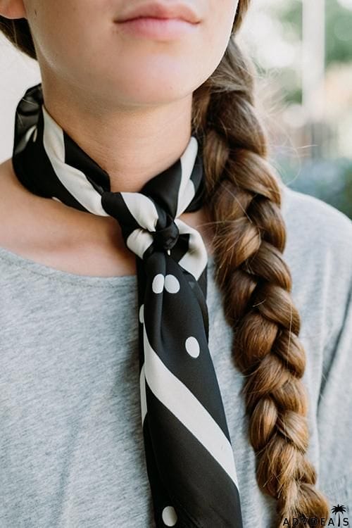 Dot Print Neck Scarf